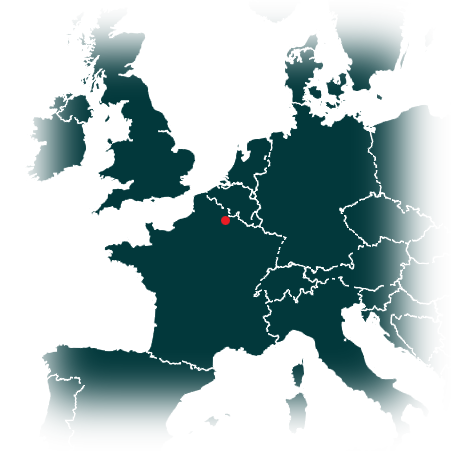 Carte de France et de Belgique Localisation de la chatterie